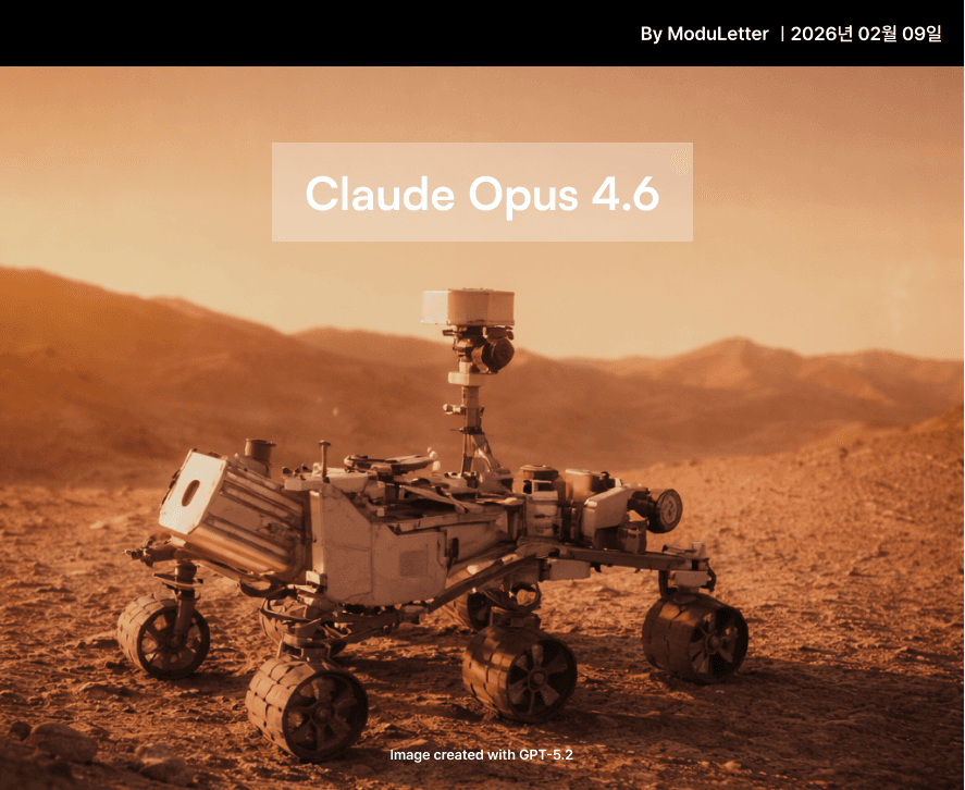 📮 모두레터: Claude Opus 4.6, 에이전틱 코딩 벤치마크 1위 달성